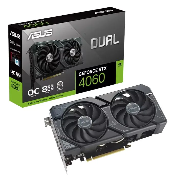 کارت گرافیک ایسوس GeForce RTX 4060 OC Edition 8GB