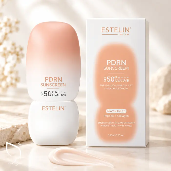 ضد آفتاب PDRN استلین SPF50+ | نیاسینامید، پپتید و کلاژن